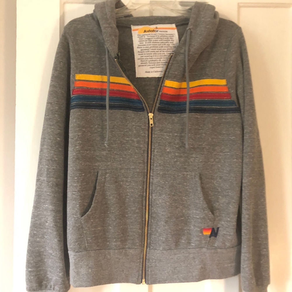Aviator Nation zip up hoodie